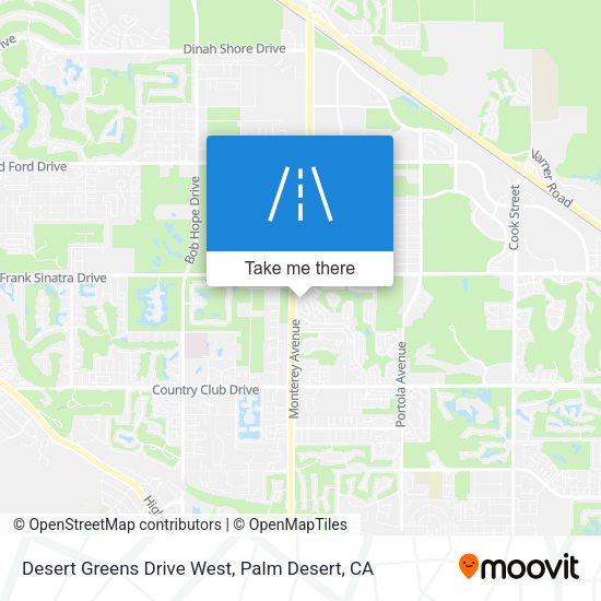 Desert Greens Drive West map