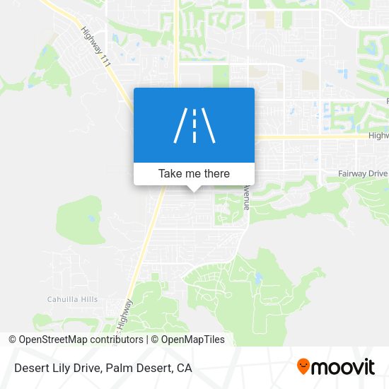 Desert Lily Drive map