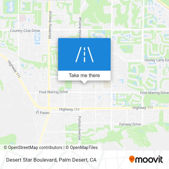 Desert Star Boulevard map