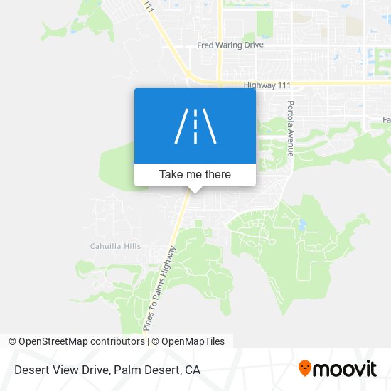 Desert View Drive map