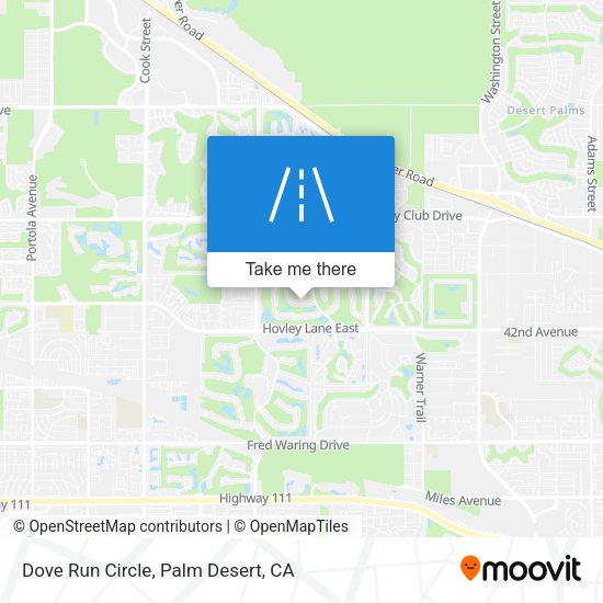 Mapa de Dove Run Circle