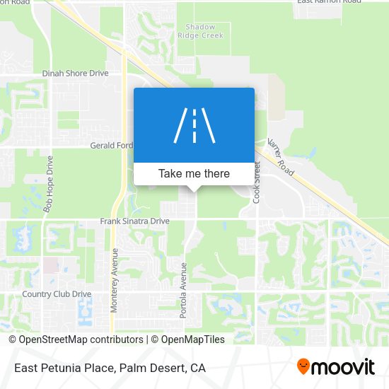 East Petunia Place map