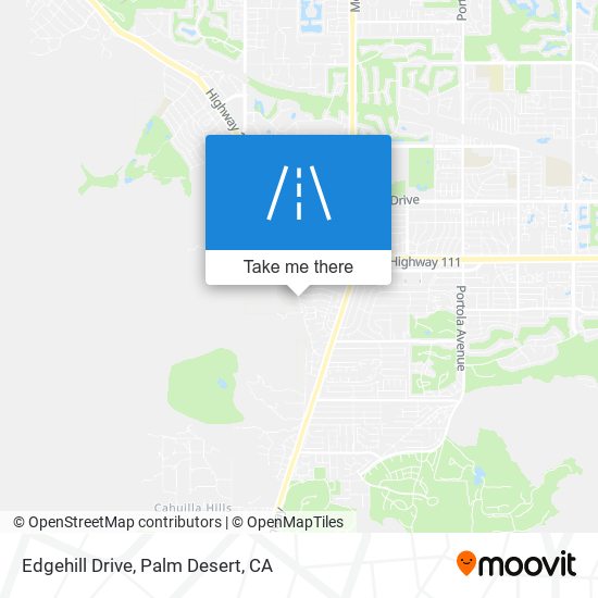 Edgehill Drive map