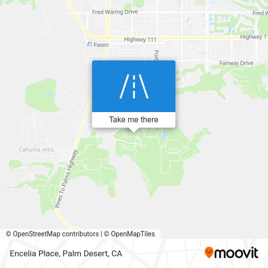 Encelia Place map