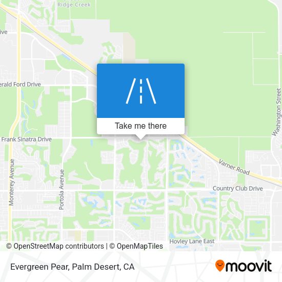 Evergreen Pear map