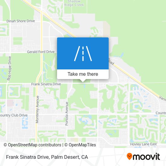 Mapa de Frank Sinatra Drive