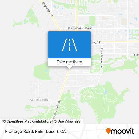 Frontage Road map