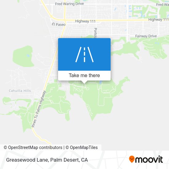 Greasewood Lane map