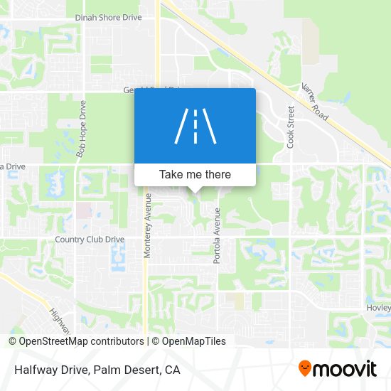 Halfway Drive map