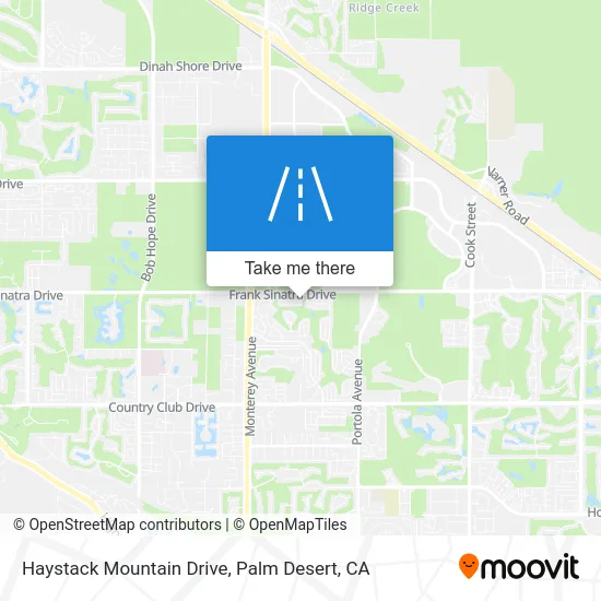 Haystack Mountain Drive map