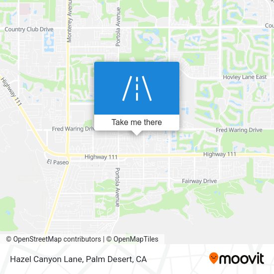 Hazel Canyon Lane map