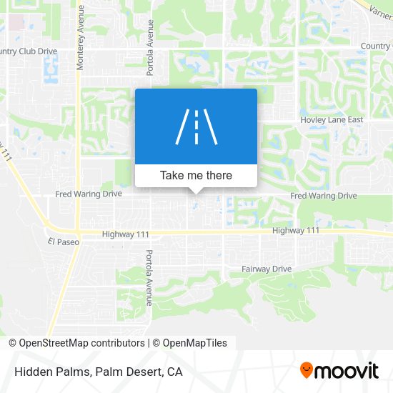 Mapa de Hidden Palms