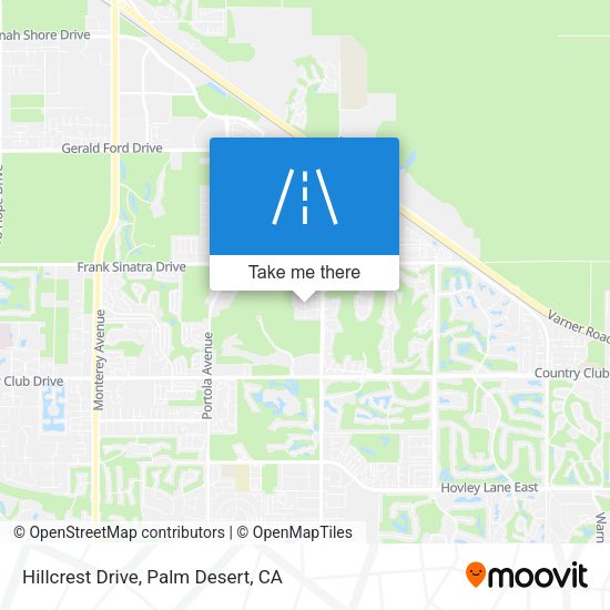 Hillcrest Drive map