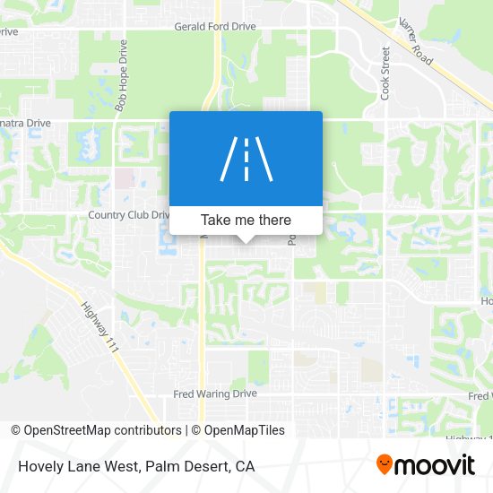 Hovely Lane West map