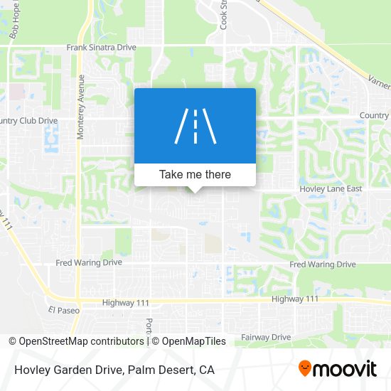 Hovley Garden Drive map
