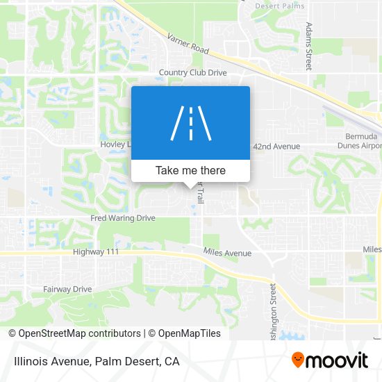 Mapa de Illinois Avenue
