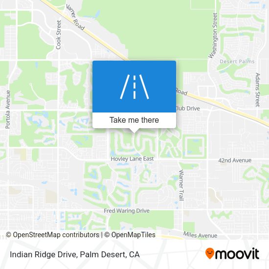 Indian Ridge Drive map