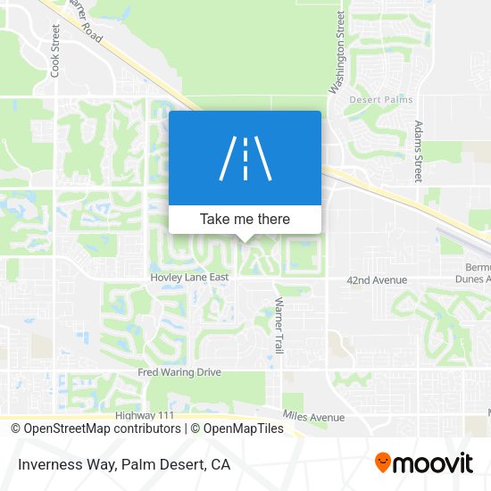 Inverness Way map