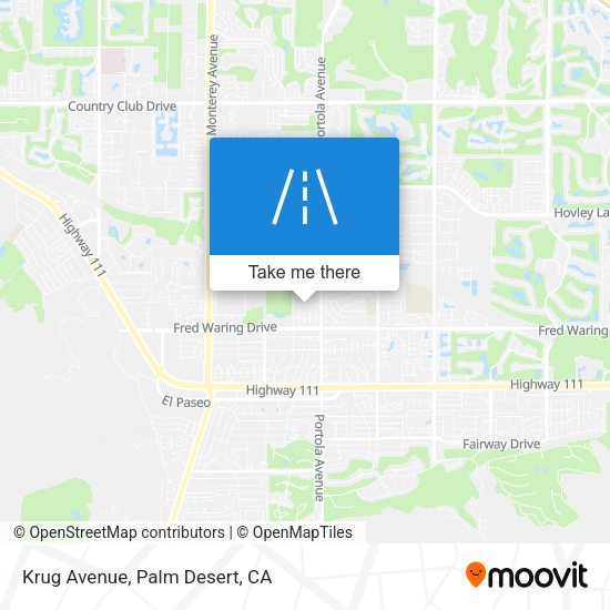 Mapa de Krug Avenue