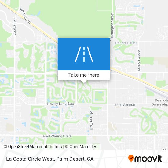 Mapa de La Costa Circle West