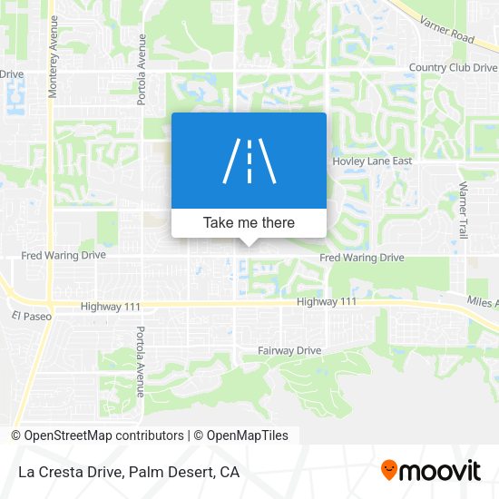 Mapa de La Cresta Drive