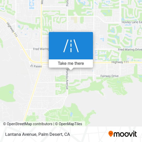 Mapa de Lantana Avenue