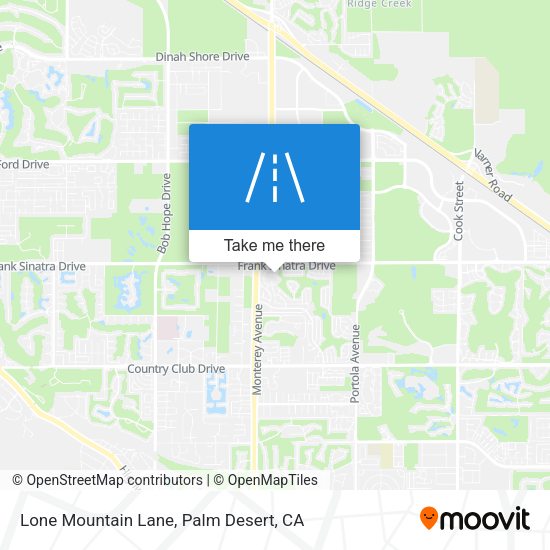 Mapa de Lone Mountain Lane