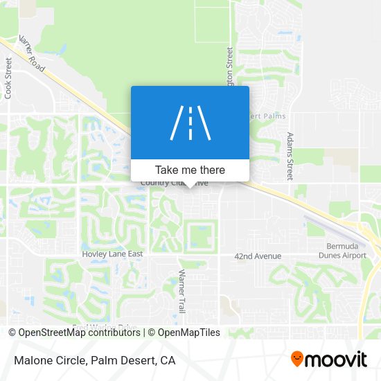 Malone Circle map
