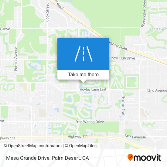Mesa Grande Drive map