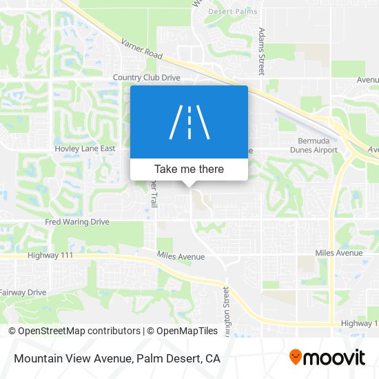 Mountain View Avenue map