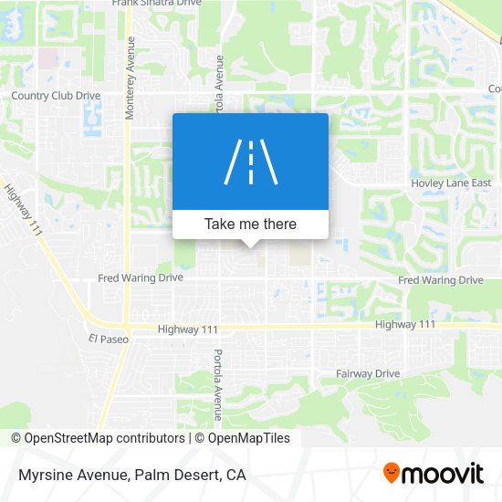 Myrsine Avenue map