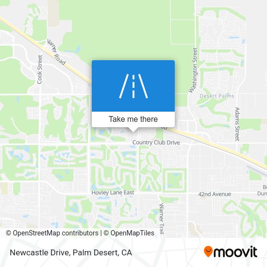 Mapa de Newcastle Drive