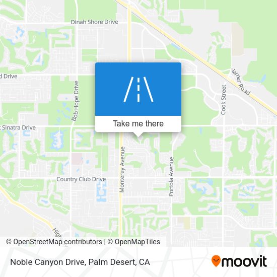 Noble Canyon Drive map