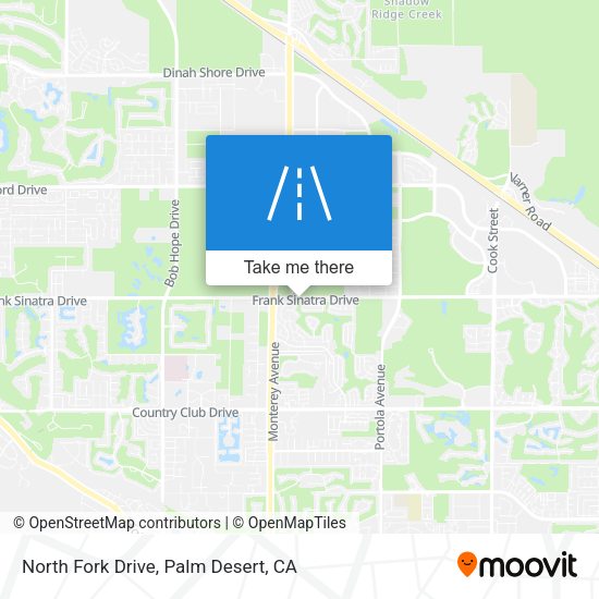 North Fork Drive map