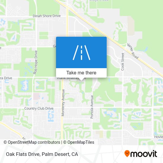 Mapa de Oak Flats Drive