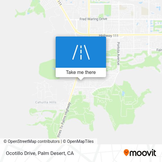 Mapa de Ocotillo Drive