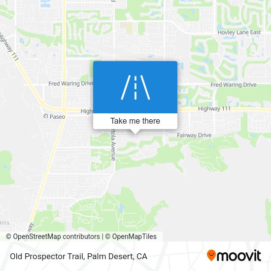 Old Prospector Trail map