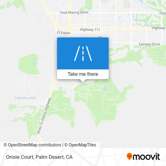 Oriole Court map