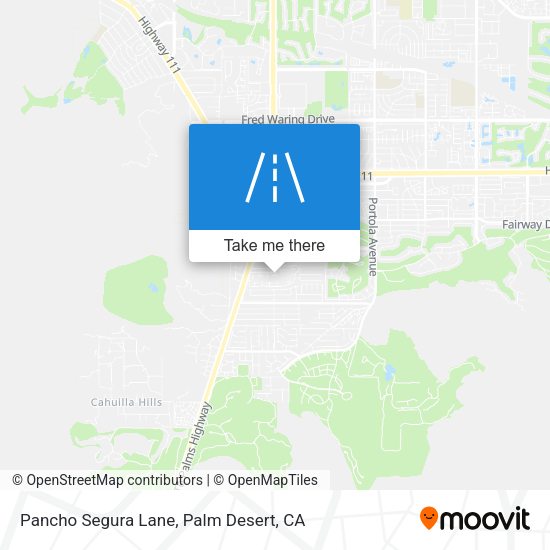 Pancho Segura Lane map