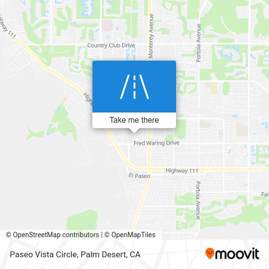 Paseo Vista Circle map