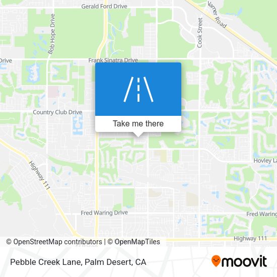 Pebble Creek Lane map