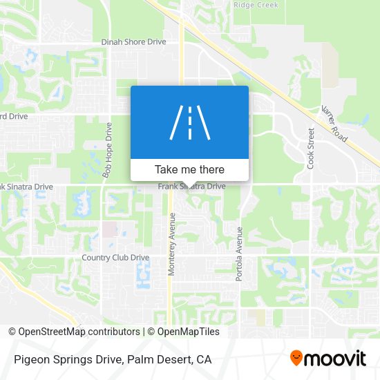 Pigeon Springs Drive map