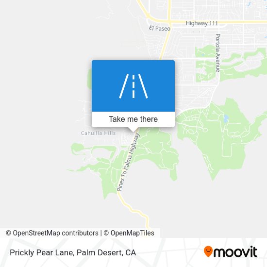 Prickly Pear Lane map