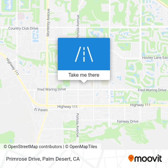 Primrose Drive map