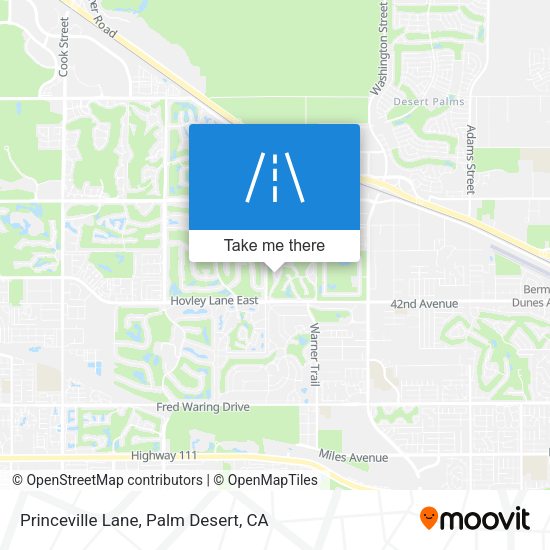 Princeville Lane map