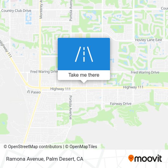 Ramona Avenue map
