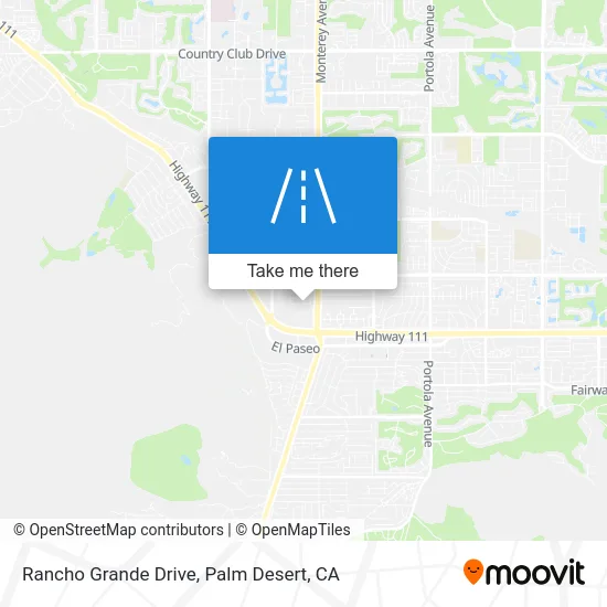 Rancho Grande Drive map