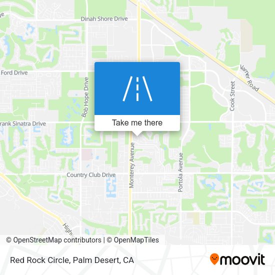 Red Rock Circle map