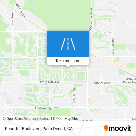 Resorter Boulevard map