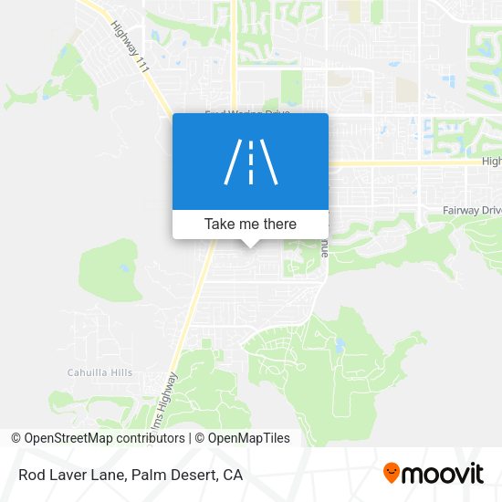 Rod Laver Lane map